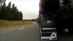 Тормозные тесты 90 тонного автопоезда