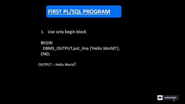 What is PL/SQL ? || Structure and Features of PL/SQL  || Oracle Database || Lecture -1