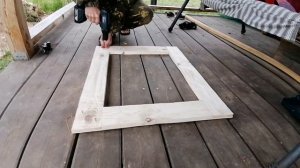 Рама из обоженной древесины для зеркала своими руками