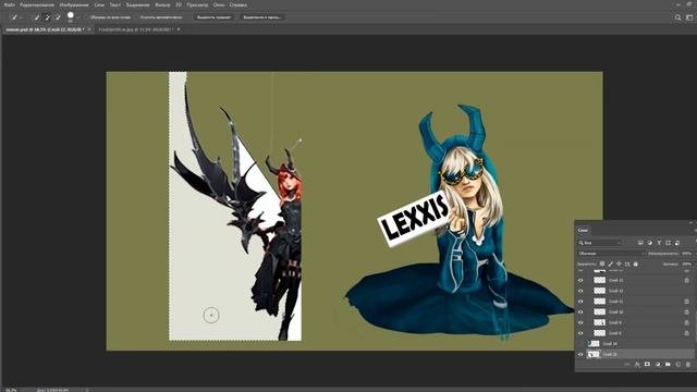 Рисование персонажа в фотошопе. Adobe Photoshop / графический планшет.