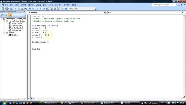 Excel MAKRO-DİZİLER(ARRAYS) ders11 смотреть онлайн