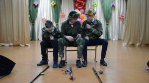 СЦЕНКА  "ДЕД,ОТЕЦ и ВНУК". СШ№14. г. Брест