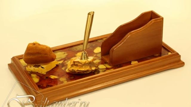 Настольный набор из янтаря в подарок руководителю смотреть онлайн