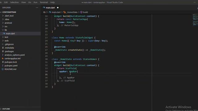 Flutter Mobile Apps - How to center the title of an app bar смотреть онлайн