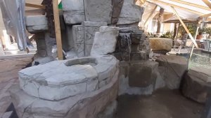 Первый Запуск Водопада Из Арт Бетона. Искусственный камень. Water master. Stone imitation/