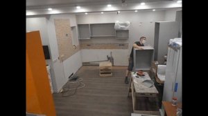 1) сборка и установка кухонной мебели