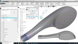 Моделирование душевой лейки в Компас-3D