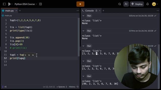 #13 Tuple Methods | Python DSA Course | Tutorial