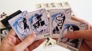 настольная игра НУАР ⬛ Обзор за 2 минуты ⬛ Сразу 6-ть детективов в одной коробке!