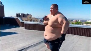 Толстяк 240кг против Олега Монгола! Полный бой