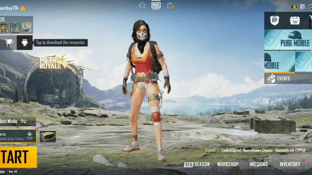 Enter New lobby METRO ROYALE subscribe & like❤ смотреть онлайн