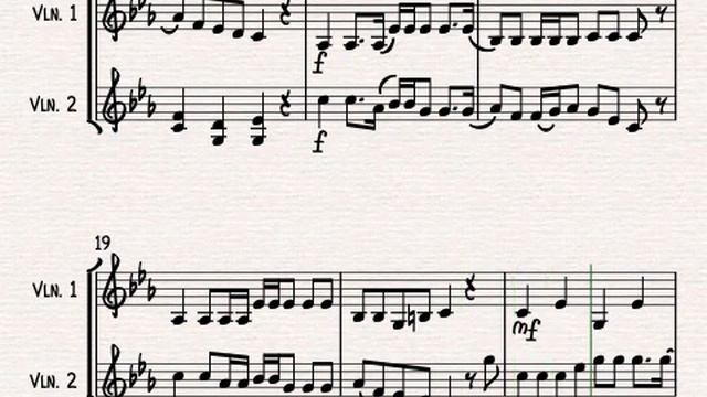 The Wellerman Sea Shanty for Violin Duet