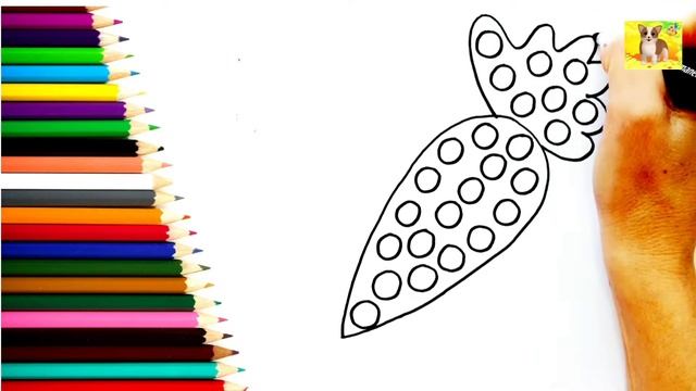 Как нарисовать МОРКОВКУ.Раскраска МОРКОВКИ#милыерисунки # смотреть онлайн