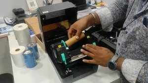 Gobbler 426B Xprinter Barcode Printer Ribbon & Roll Installation