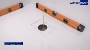 Установка душевого поддона из SMC WasserKRAFT Elbe 74T