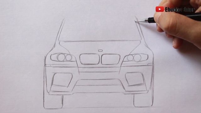 Как нарисовать Машину BMW X 5 смотреть онлайн