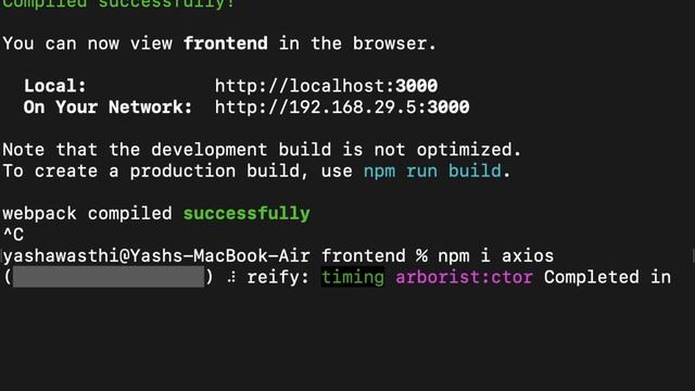 Connect Frontend  to Backend Using React JS and Node JS