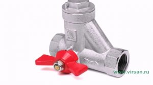 Шаровый кран VALTEC VT.294.N.04 1/2" FF со встроенным прямым фильтром