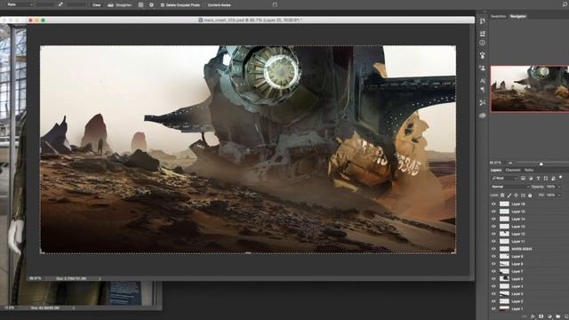Digital Matte Painting - Crashed Ship смотреть онлайн