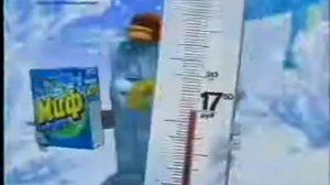 Реклама стиральный порошок Миф морозная свежесть цена 17.50 рублей 2003 год