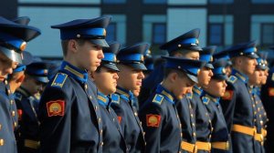 Церемония посвящения в кадеты - Кемеровское президентское кадетское училище
