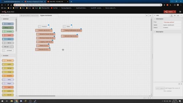 Zigbee2mqtt dashboard using nodered and mqtt