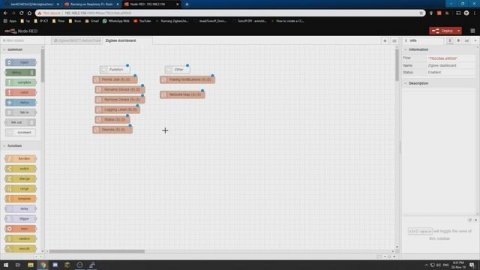 Zigbee2mqtt dashboard using nodered and mqtt
