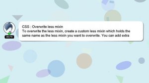 CSS : Overwrite less mixin