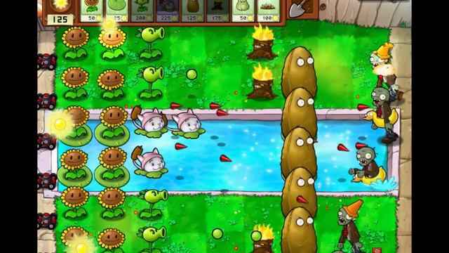 Plants Vs Zombies.Растения против зомби.Зомби легкий зомби быстрый. смотреть онлайн
