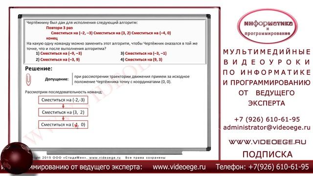 ИНФОРМАТИКА. ГИА. 2015. ДЕМО. Задача №6 смотреть онлайн