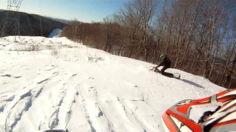 Skidoo Tundra 250 and Skandic 377 Bombardier Snowmobile Ride