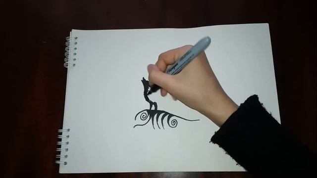 Рисую волка под луной смотреть онлайн