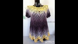 Круглая кокетка крючком. Модели и схемы. #crochet
