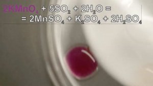 Свойства оксида серы (IV) (капельный эксперимент)