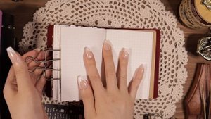 ASMR 빈티지 다꾸 : 앨리스 테마 2장 꾸미기?️팅글 Alice Theme Scrapbooking Journaling Tingle | hwaufranc
