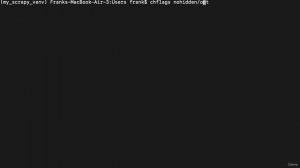 8. Introduction to Scrapy 4. Note How to Show Hidden Folders on Mac