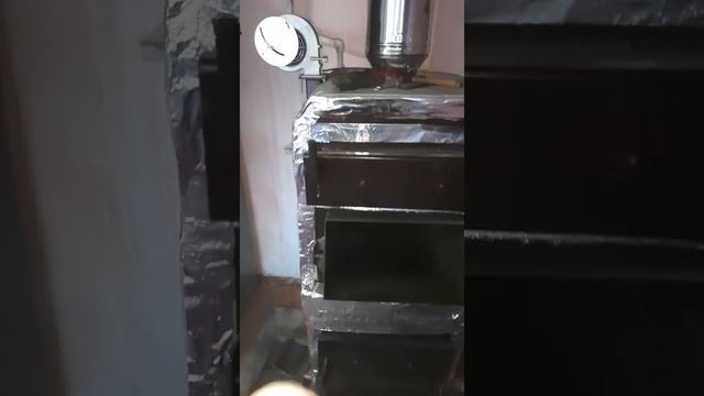 Растопка котла СлавКотёл 10кВт 5января 2021года. #котелдлительногогорения #отоплениечастногодома
