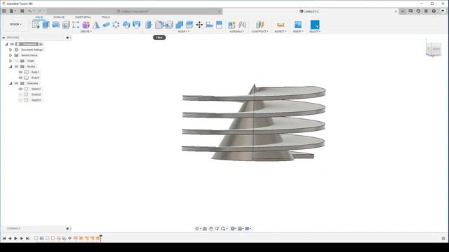 P.48. Boer in Fusion 360 / Моделируем бур во Fusion 360 смотреть онлайн