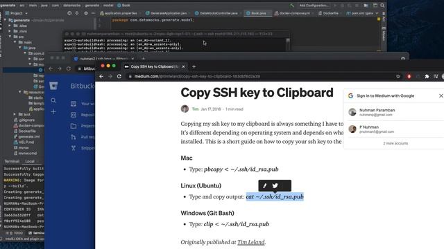creating SSH key and adding that to bitbucket смотреть онлайн