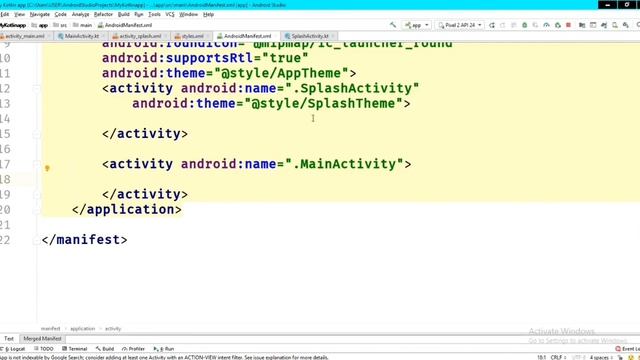 HOW TO CREATE SPLASH SCREEN ANIMATION IN ANDROID STUDIO KOTLIN 2020 смотреть онлайн