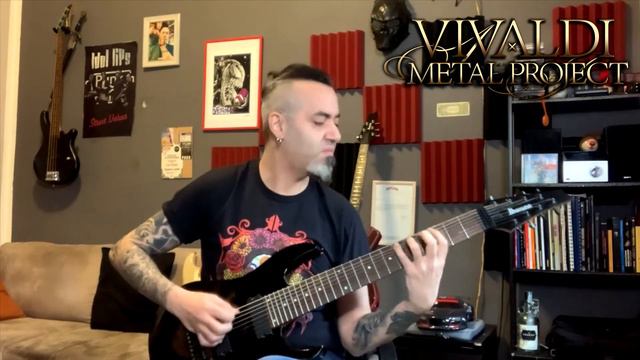 Francesco Corapi recording 8-string guitar on 'Royal Overture' смотреть онлайн