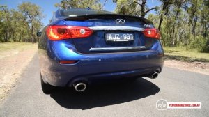2017 Infiniti Q50 Red Sport 3.0t 0-100km/h & engine sound