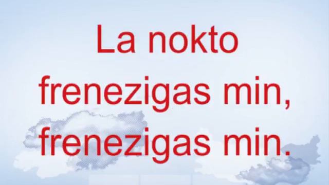 LA NOKTO (Salvatore Adamo) - Esperantigo: Emanuele Rovere - Kantas: MANŬEL смотреть онлайн