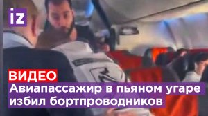 Пьяный авиапассажир напал на бортпроводников в полете: самолет экстренно сел / Известия