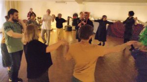 Елена Жемис x Екатерина Берзина x Ветер Воды - Хашуаль / live, фрагмент, Танцы при свечах 2023-12-28