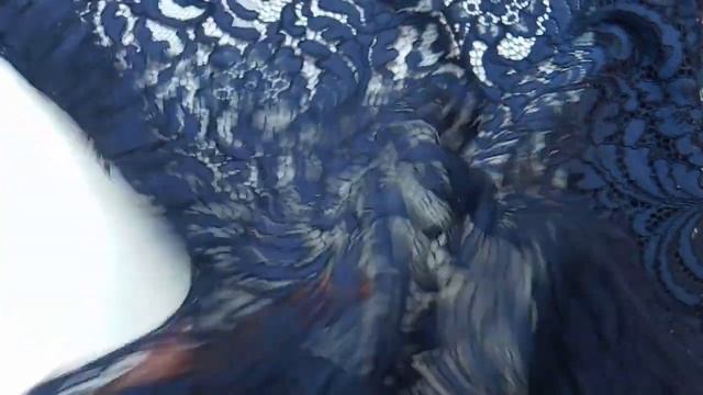 19-6183 Кружево полуночно синего цвета фестоны с двух сторон смотреть онлайн