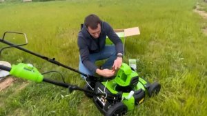 Газонокосилка Greenworks DG40LM46HP 40V 46 см Аккумуляторная газонокосилка. Лучшая в своём классе.
