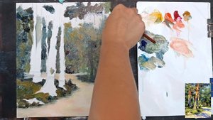 Как написать лес маслом. Часть - 1. Подмалёвок