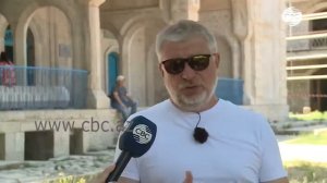 Российский журналист Гия Саралидзе в Шуше