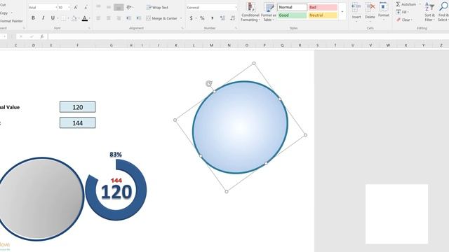 Excel KPI Dashboard Production Part 3 Dial (Doughnut) Chart (3 of 3) смотреть онлайн